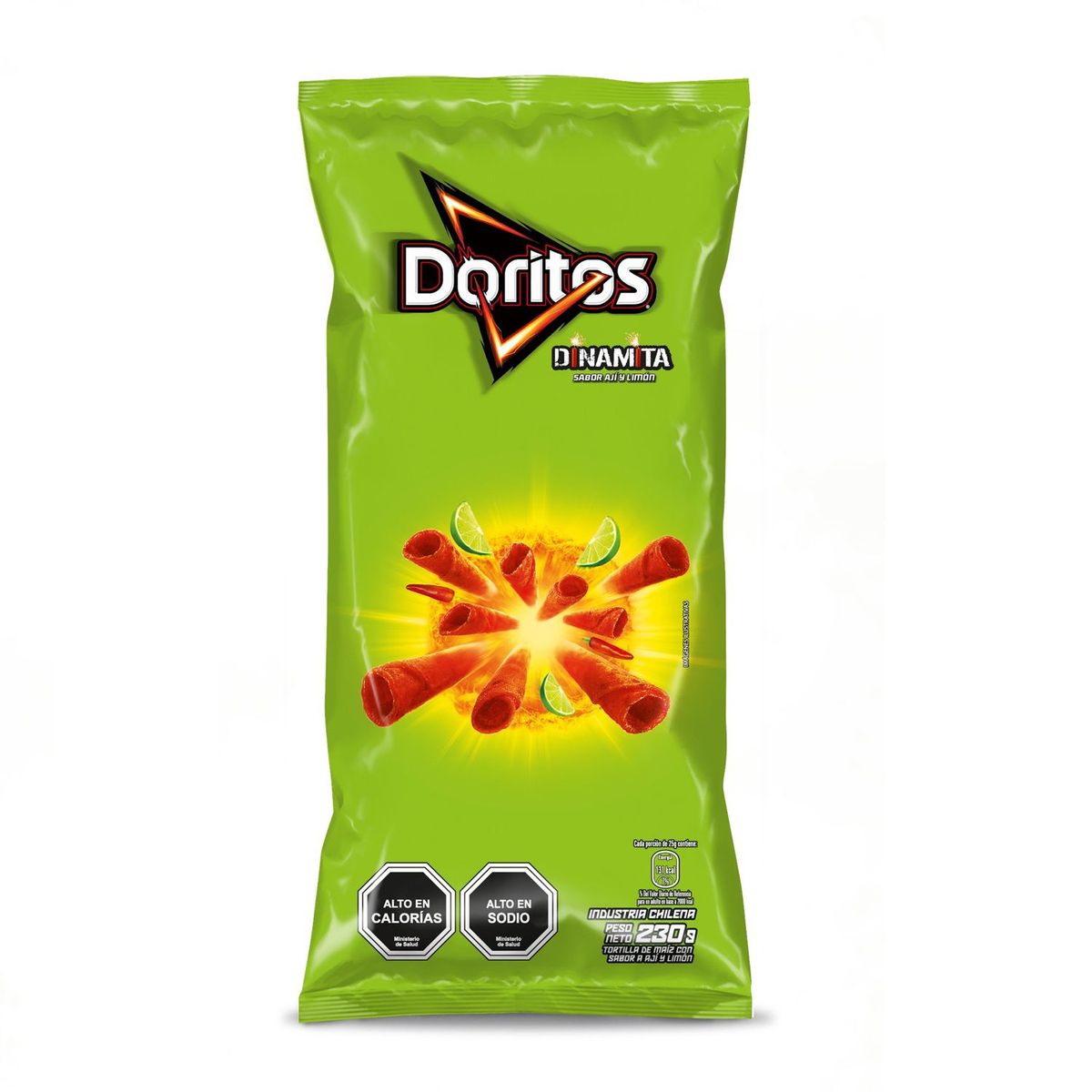 EVERCRISP - Doritos Dinamita Sabor Ají y Limón 230 g