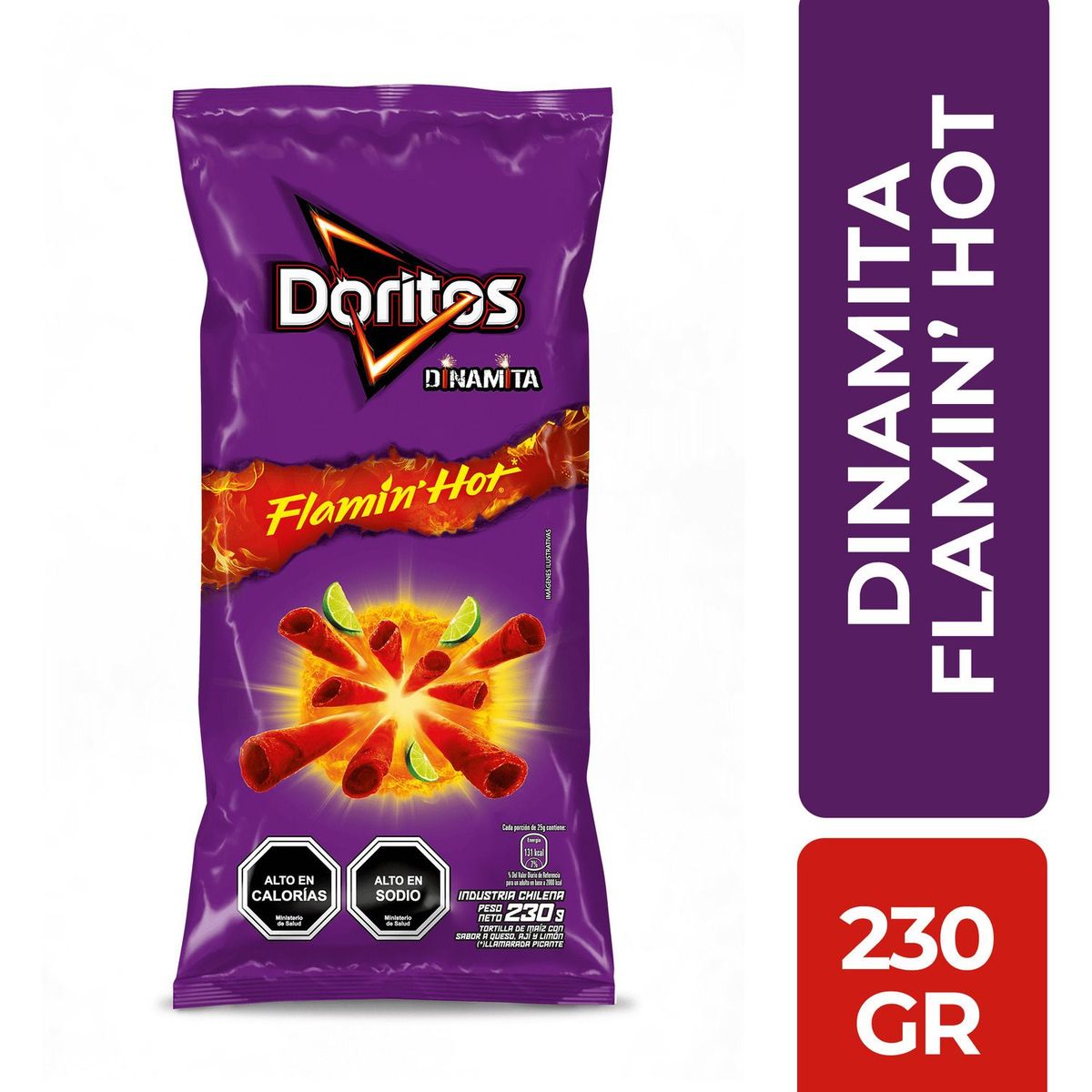 EVERCRISP - Doritos Dinamita Flaming Hot 230 g
