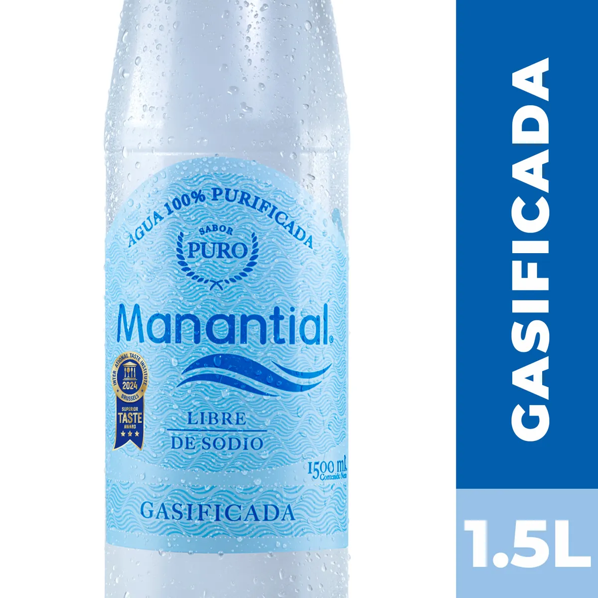 MANANTIAL - Agua con Gas Manantial 1.5 L