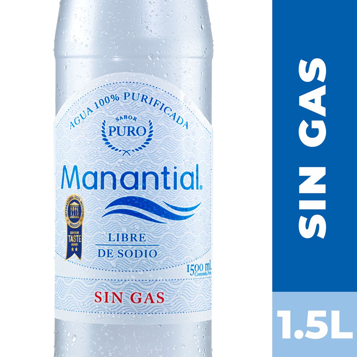 MANANTIAL - Agua sin Gas Manantial 1.5 L