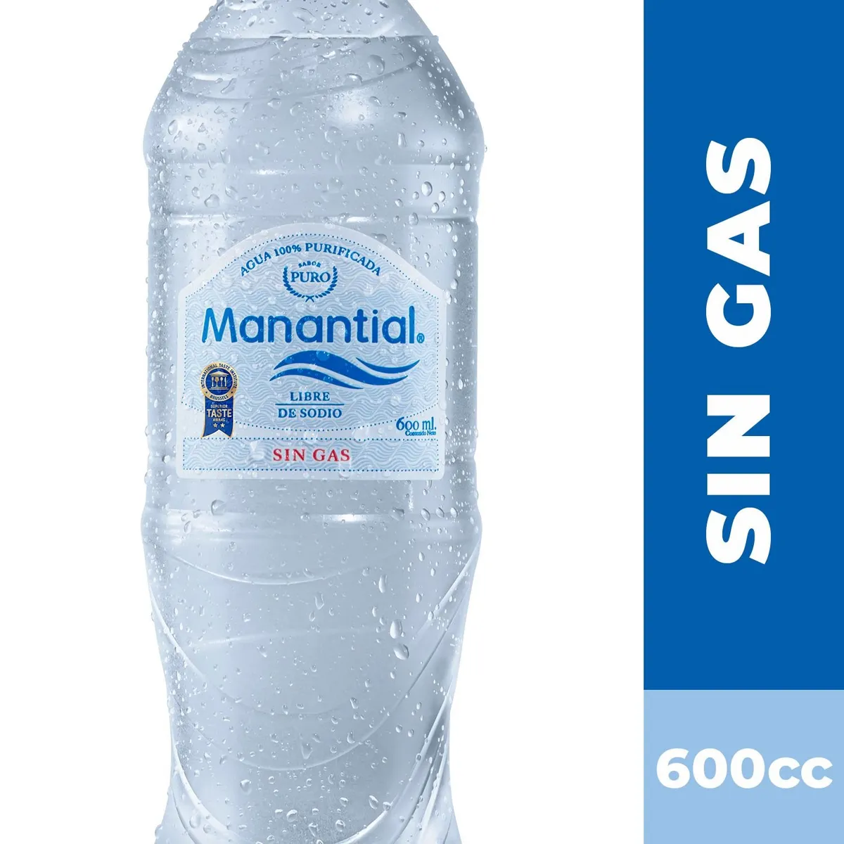 MANANTIAL - Agua sin Gas Manantial 600 ml