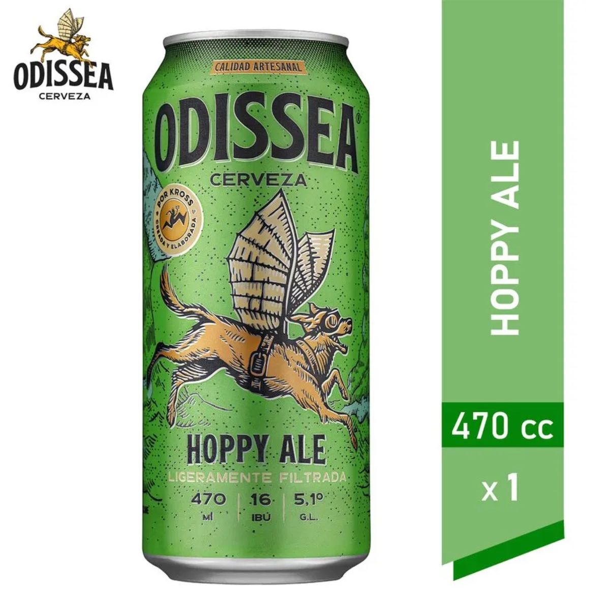 ODISSEA - Cerveza Odissea Hoppy Ale 5.1° 470 cc