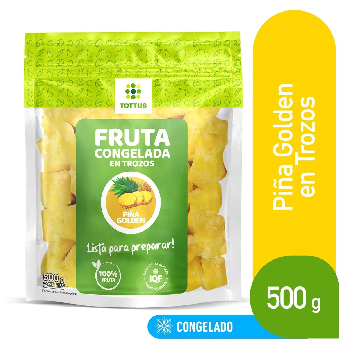 TOTTUS - Piña en Trozos Congelada Tottus 500 g