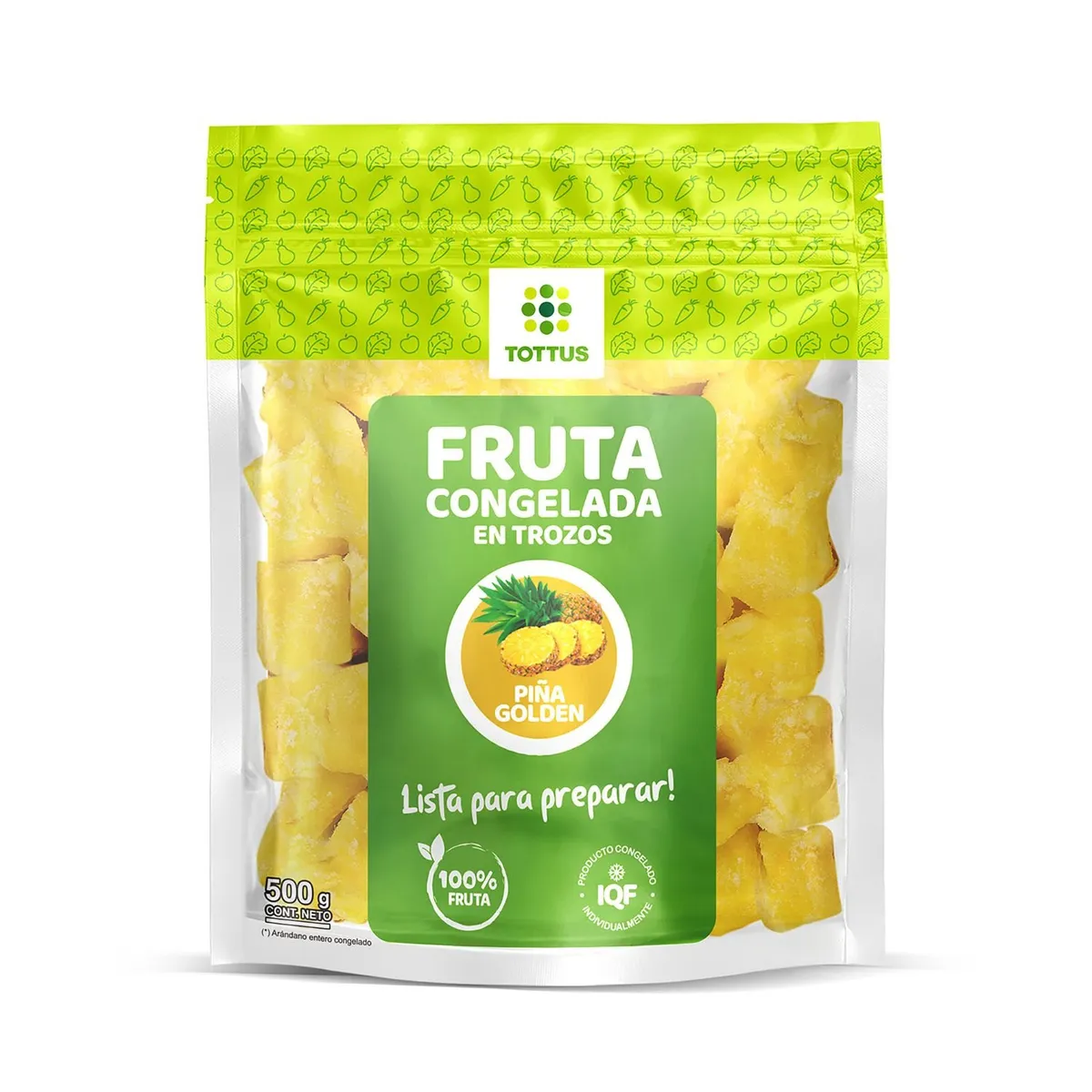TOTTUS - Piña en Trozos Congelada Tottus 500 g