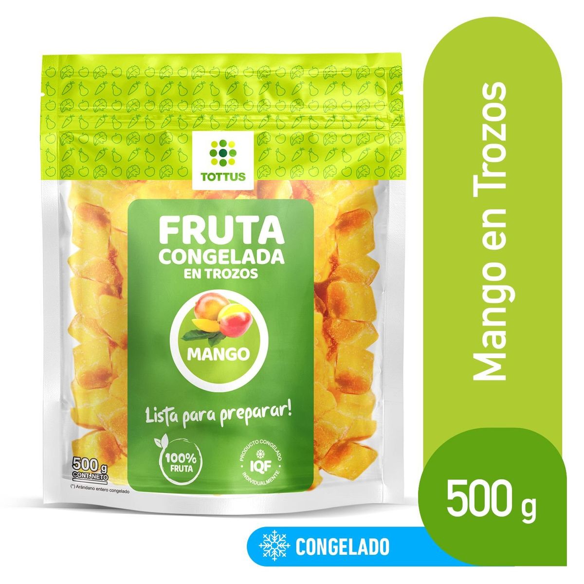 TOTTUS - Mango en Trozos Congelado Tottus 500 g