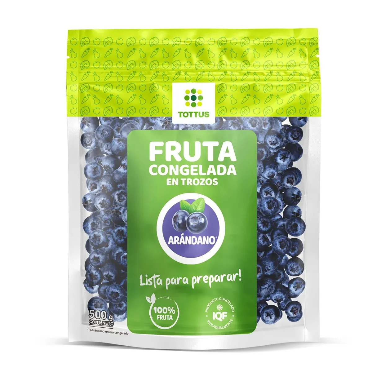 TOTTUS - Arándanos Enteros Congelados Tottus 500 g