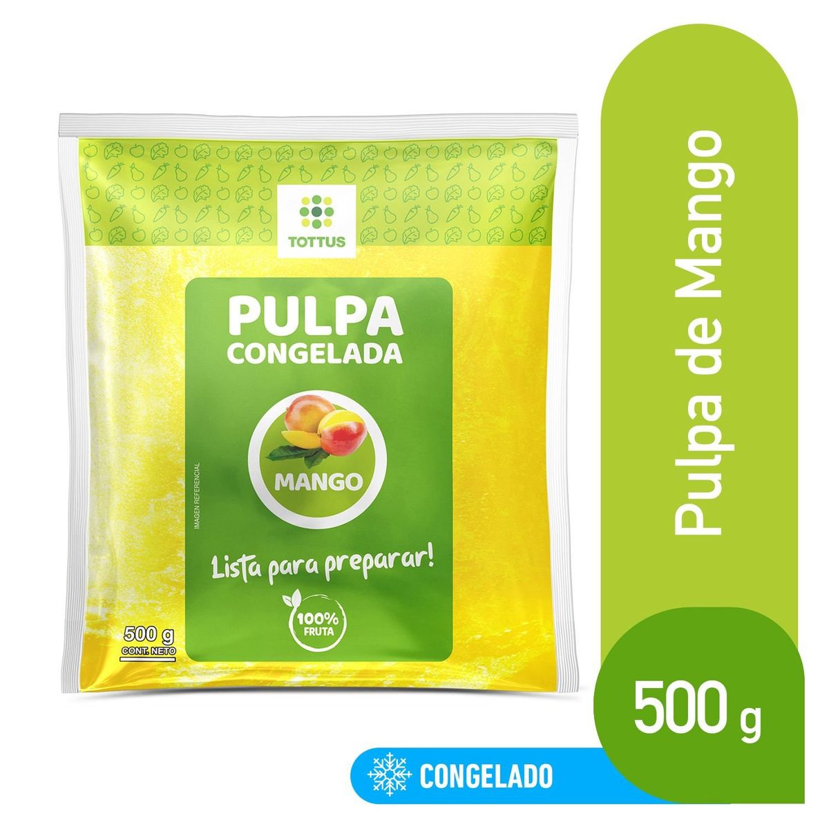 TOTTUS - Pulpa de Mango Congelada Tottus 500 g