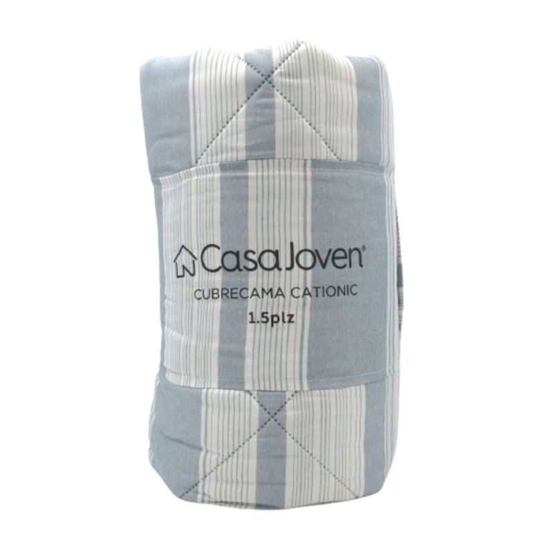 CASA JOVEN - Cubrecama Cationic Lila 1.5 Plaza Navy
