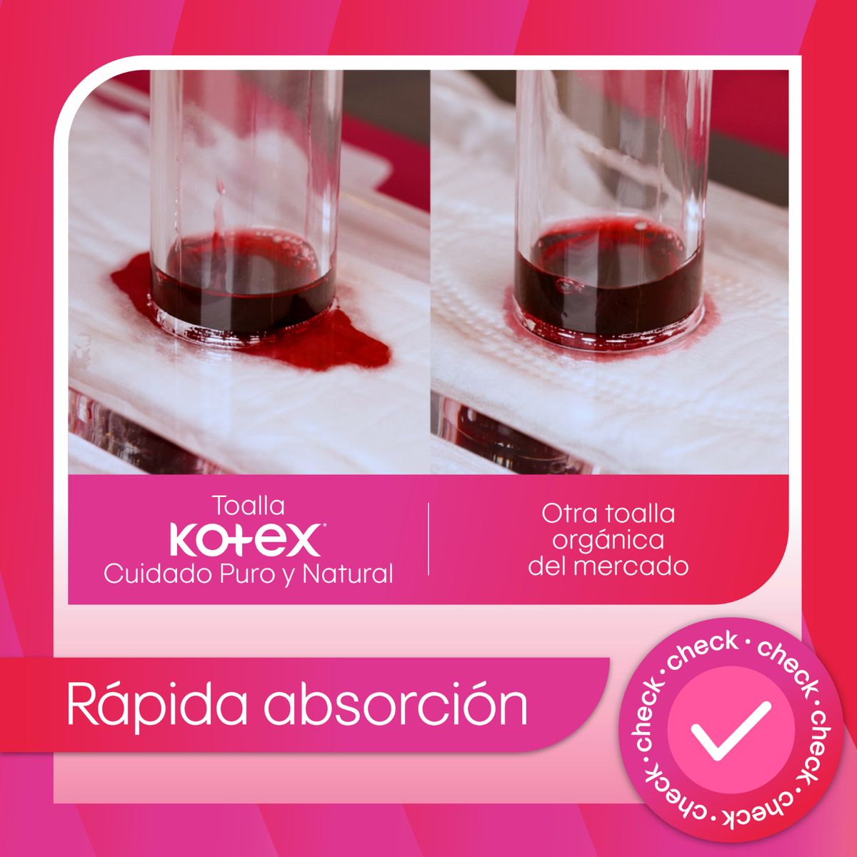 KOTEX - Toallas Higiénicas Kotex Puro y Natural 10 Un