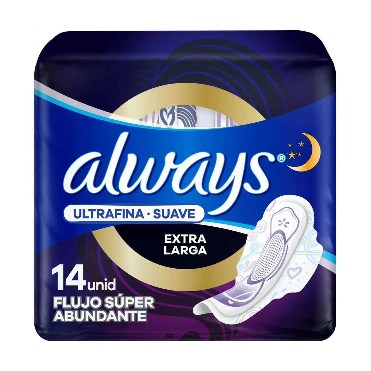 ALWAYS - Toalla Femenina Nocturna Ultrafina Suave Always 14 Un