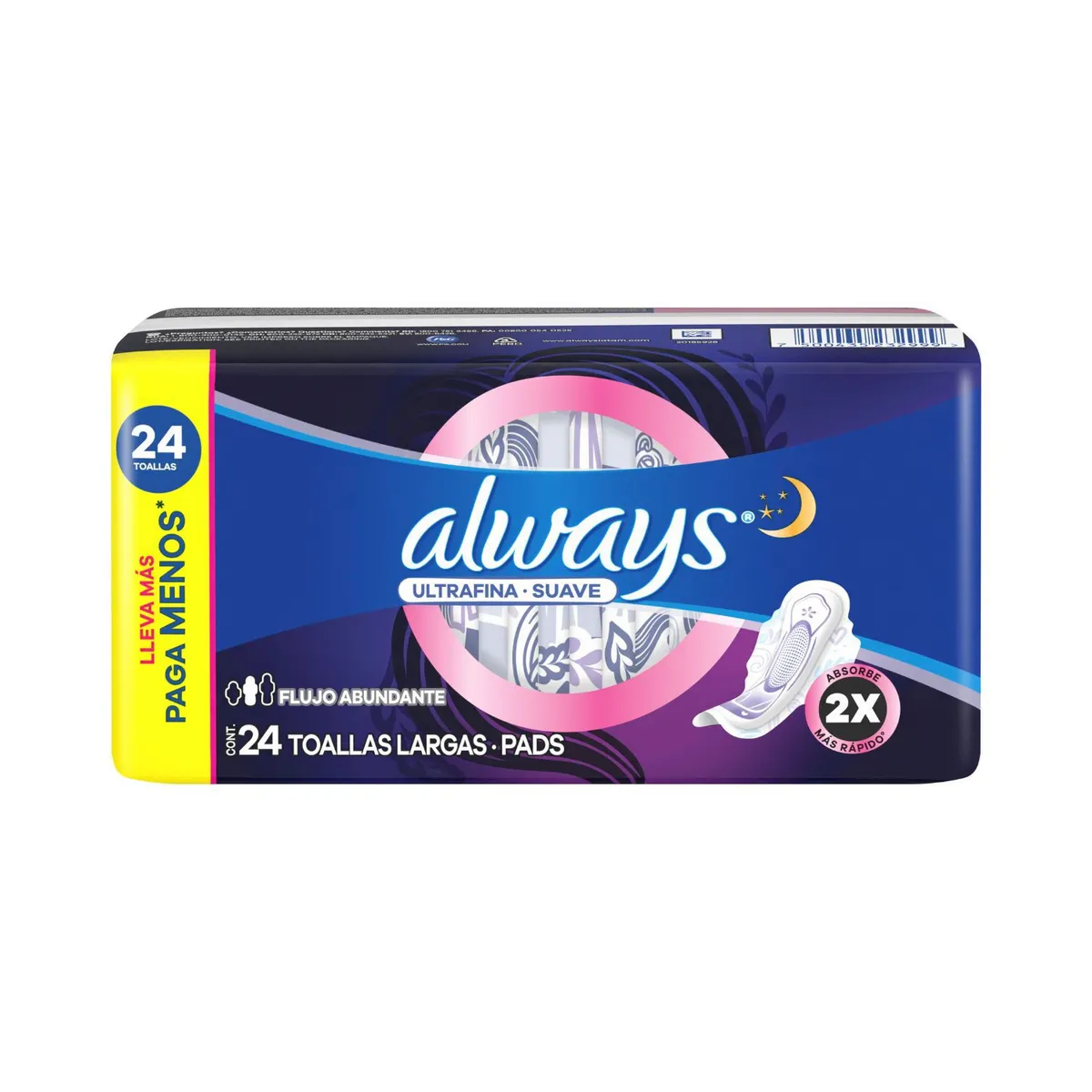 ALWAYS - Toalla Femenina Nocturna Ultra Suave Always 24 Un
