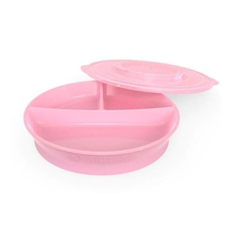 TWISTSHAKE - Plato Dividido Rosado Twistshake Un