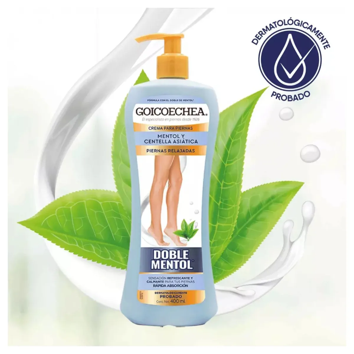 GOICOECHEA - Crema para Piernas Doble Mentol Goicoechea 400 ml