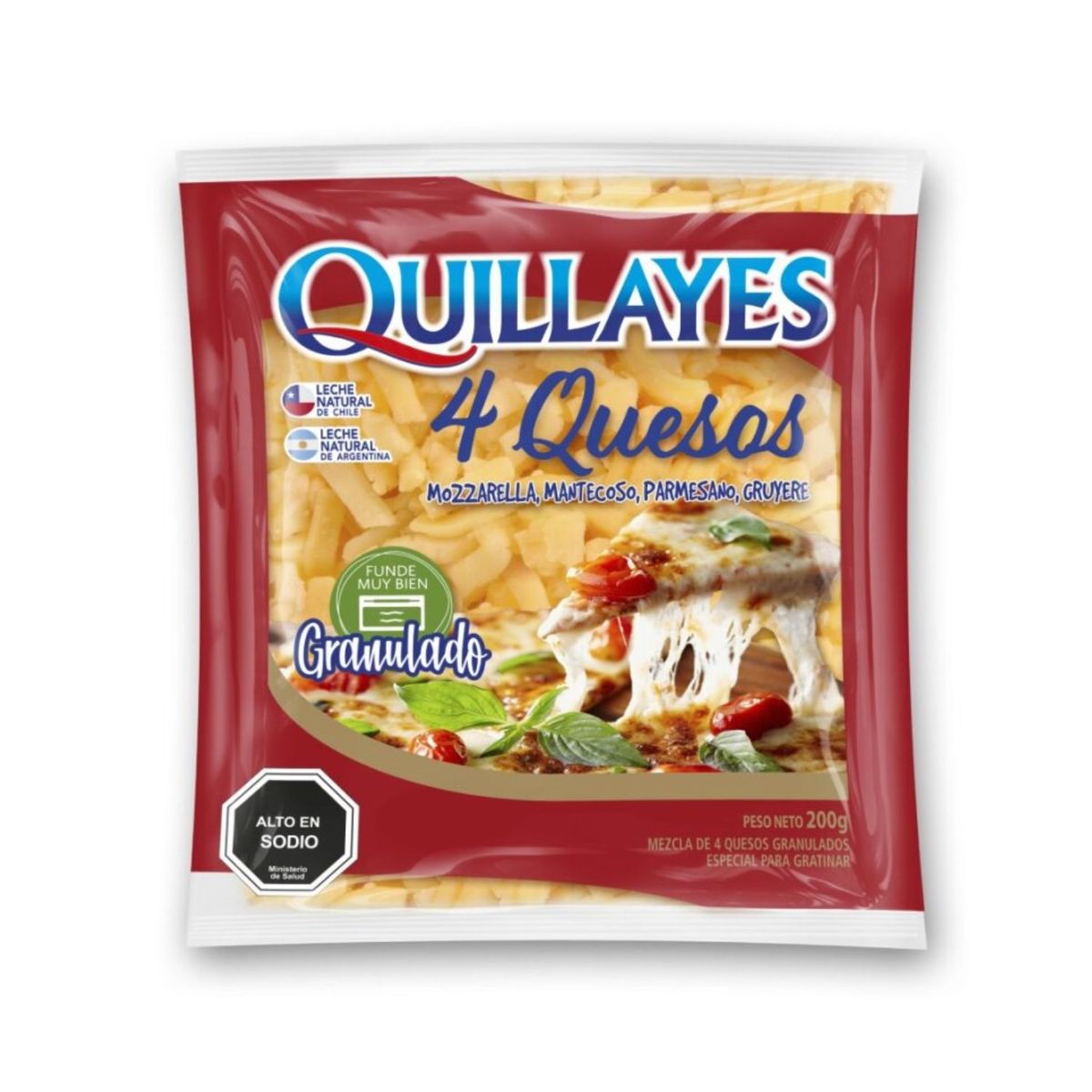 QUILLAYES - Queso Granulado 4 Quesos Quillayes 200 g