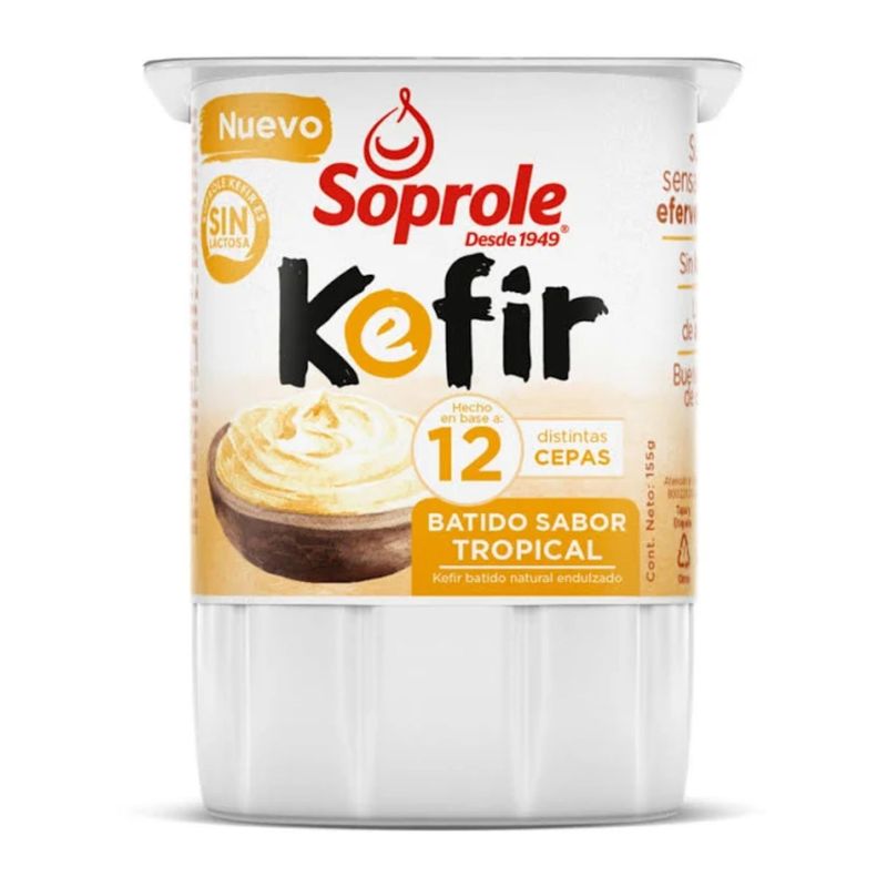 SOPROLE - Yoghurt Kefir Sabor Tropical Soprole 155 g