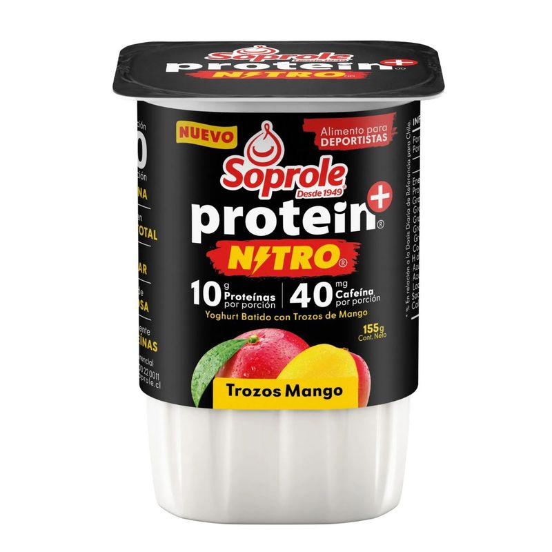 SOPROLE - Yoghurt Protein Nitro Trozos de Mango Soprole 155 g