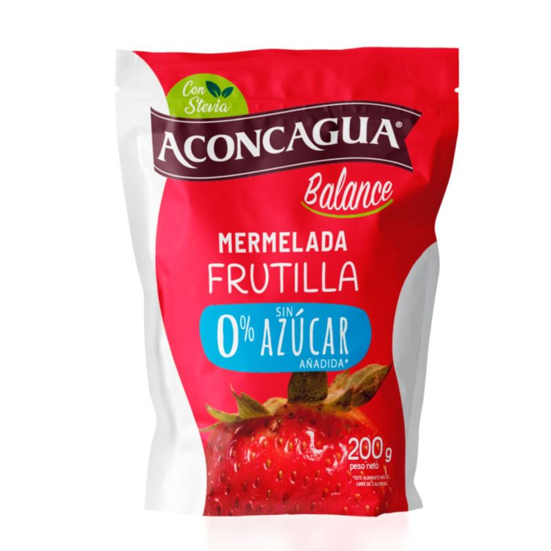 ACONCAGUA - Mermelada Balance Sabor Frutilla Aconcagua 200 g