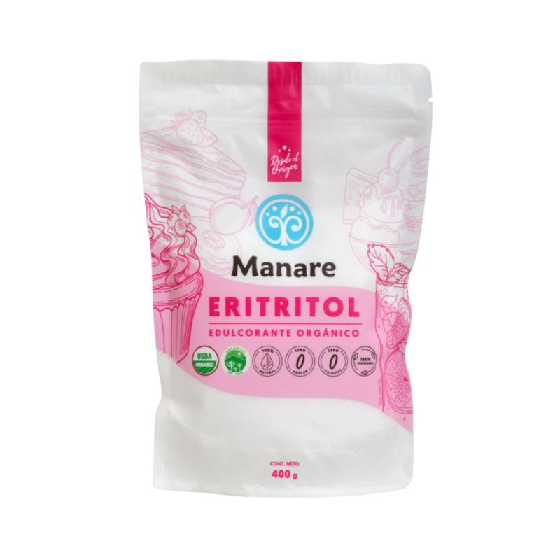 MANARE - Endulcorante Eritritol Orgánico Manare 400 g