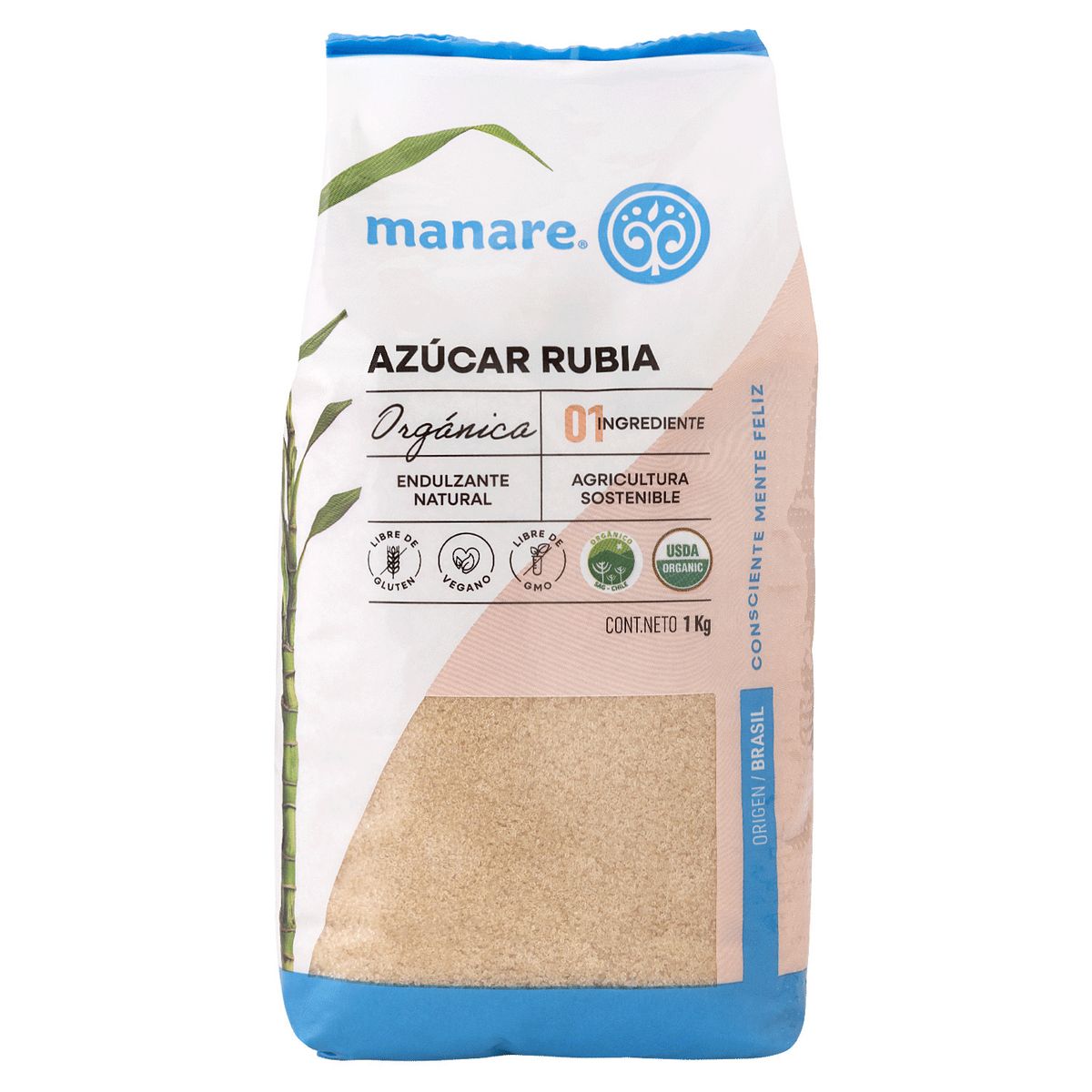 MANARE - Azúcar Rubia Orgánica Manare 1 kg