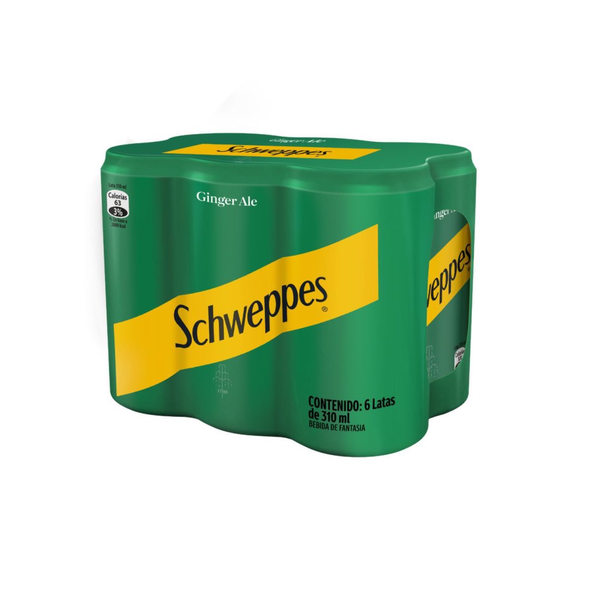 SCHWEPPES - Pack Bebida Ginger Ale Scheppes 6 x 310 ml