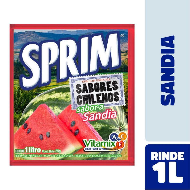 SPRIM - Jugo en Polvo Sabor Sandía Sprim 25 g