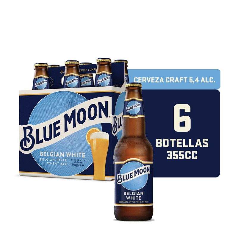 BLUE MOON - CERVEZA BLUE MOON 5.4G 355 CC