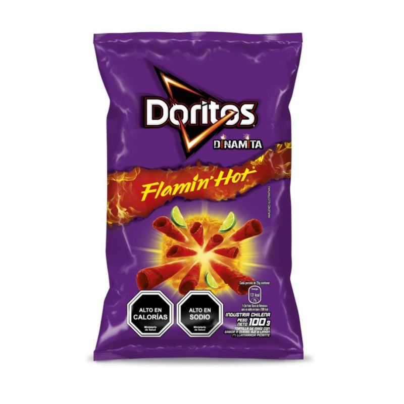 DORITOS - DORITOS FLAMIN HOT DINAMITA 100G