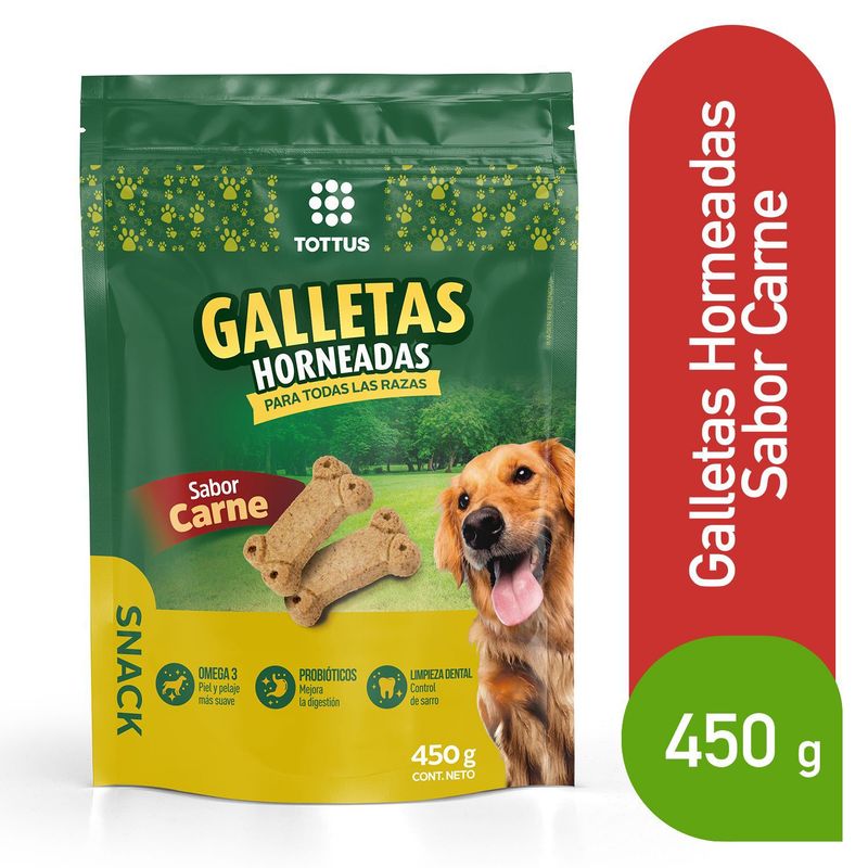 TOTTUS - Galletas para Perros Sabor Carne Tottus 450 g