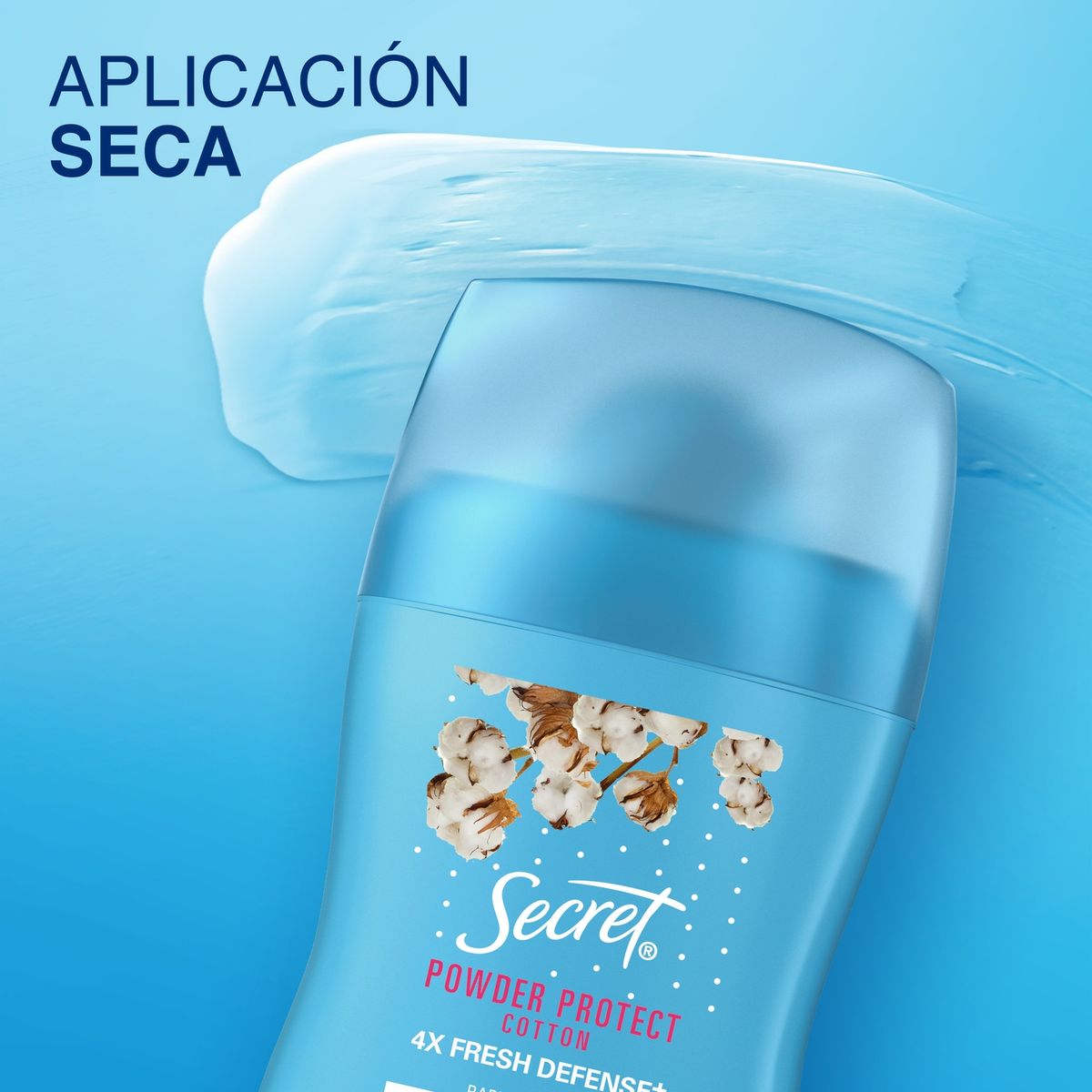 SECRET - Antitranspirante en Barra Aroma Algodón Secret 45 g