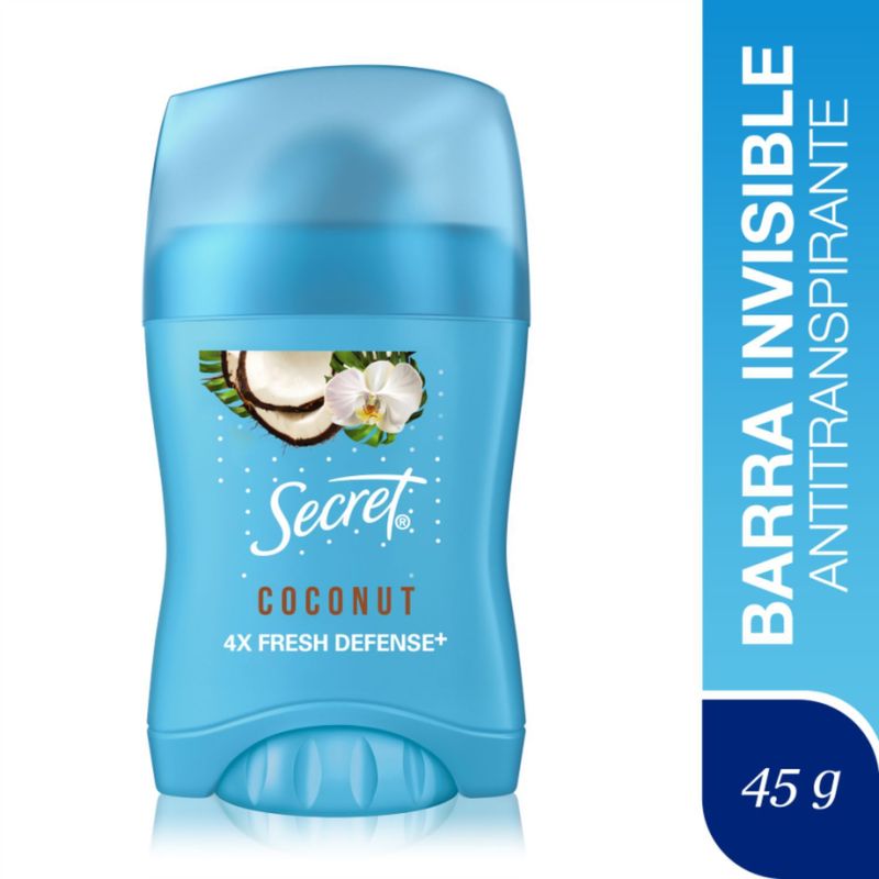 SECRET - Antitranspirante en Barra Aroma Coco Secret 45 g