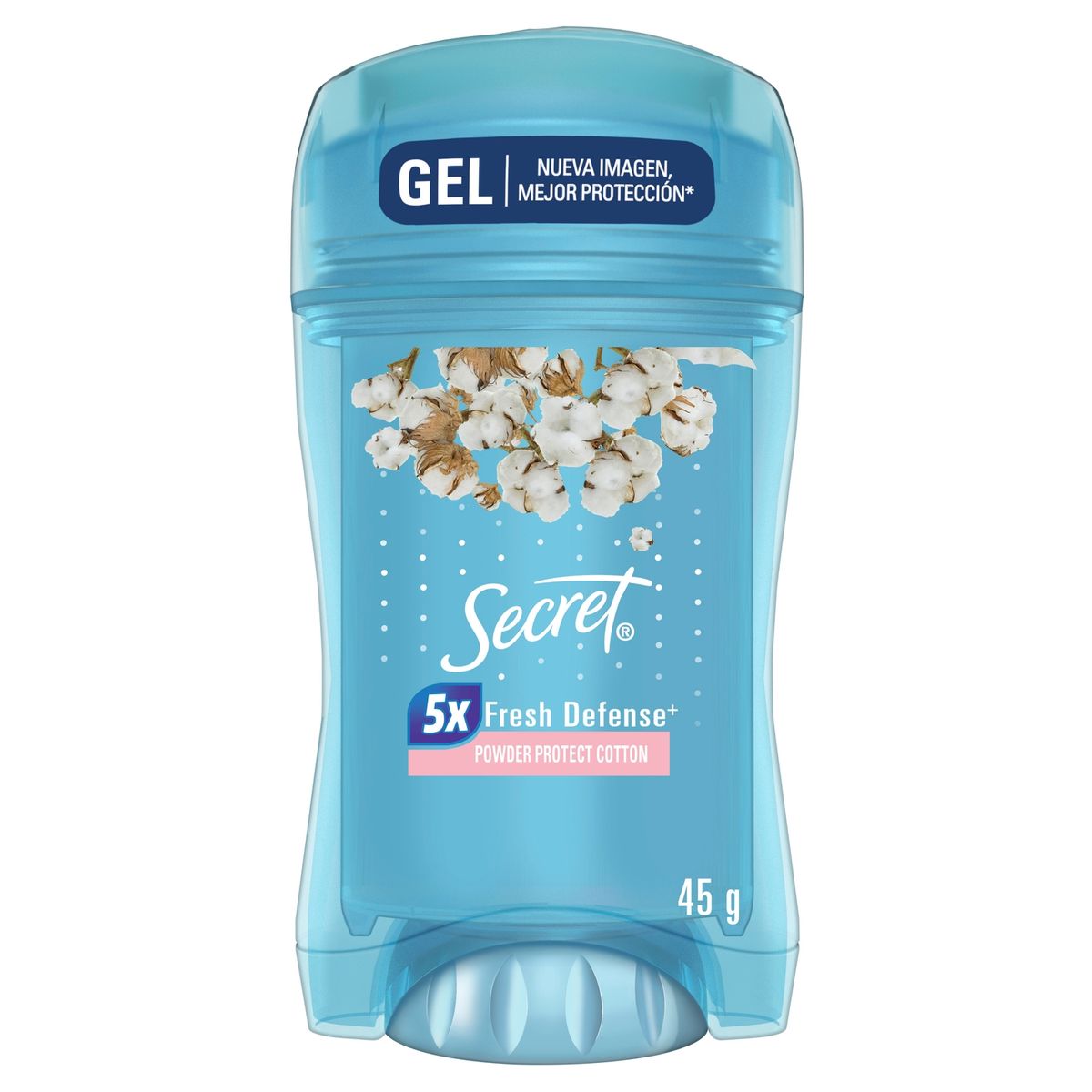 SECRET - Antitranspirante en Gel Aroma Algodón Secret 45 g
