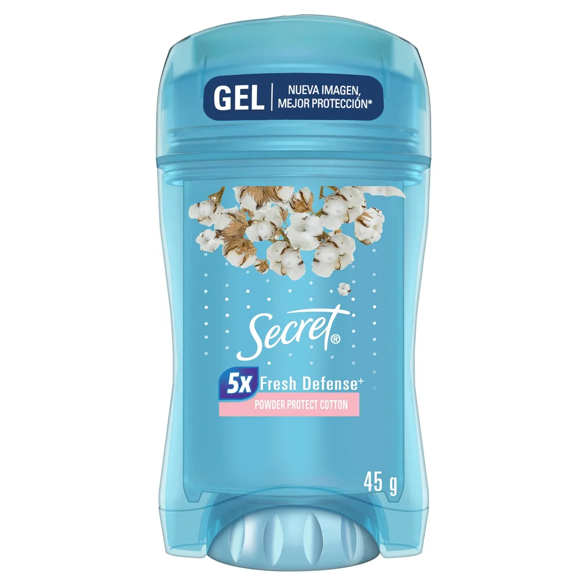 SECRET - Antitranspirante en Gel Aroma Algodón Secret 45 g