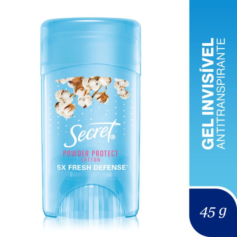 SECRET - Antitranspirante en Gel Aroma Algodón Secret 45 g