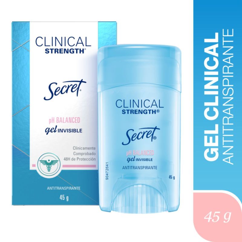 SECRET - Antitranspirante en Gel Invisible Secret 45 g