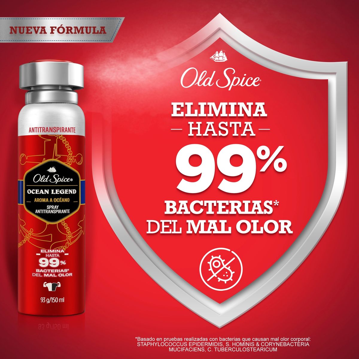 OLD SPICE - Antitranspirante Spray Ocean Legend Hombre Old Spice 150 ml