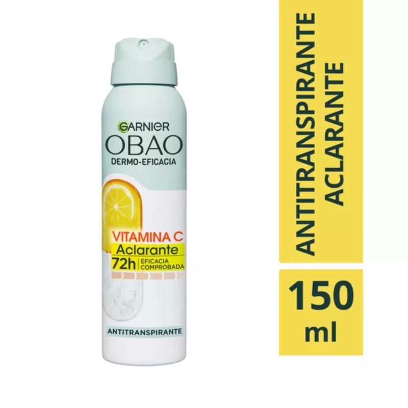 GARNIER DERMOEFICACIA - Desodorante Spray Vitamina C Obao Mujer Garnier Dermoeficacia 150 ml