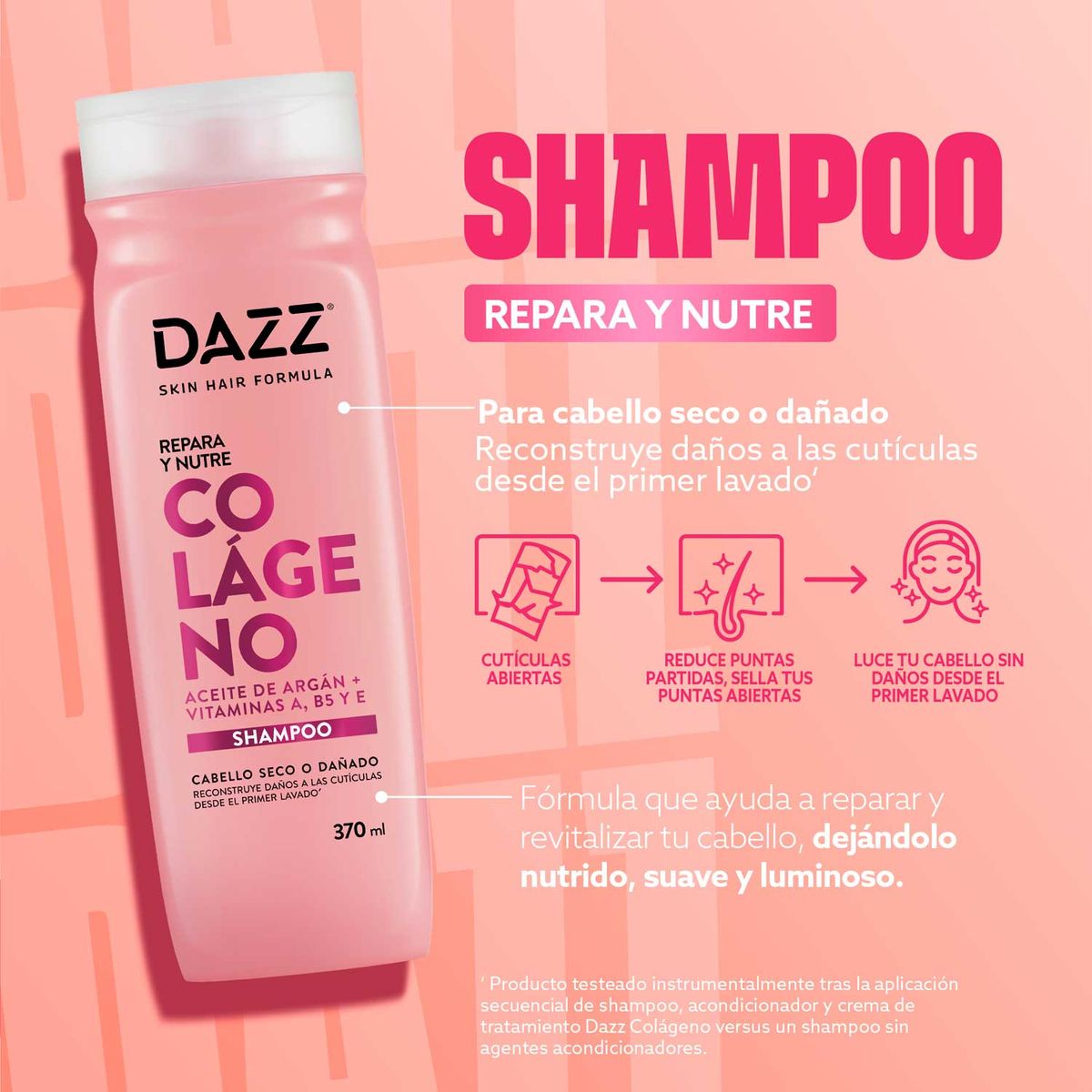 DAZZ - Shampoo Repara y Nutre Dazz 370 ml