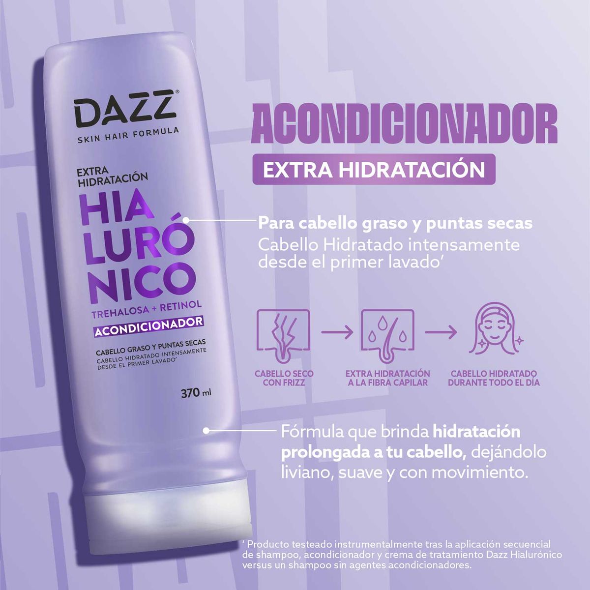 DAZZ - Acondicionador Limpia e Hidrata Dazz 370 ml