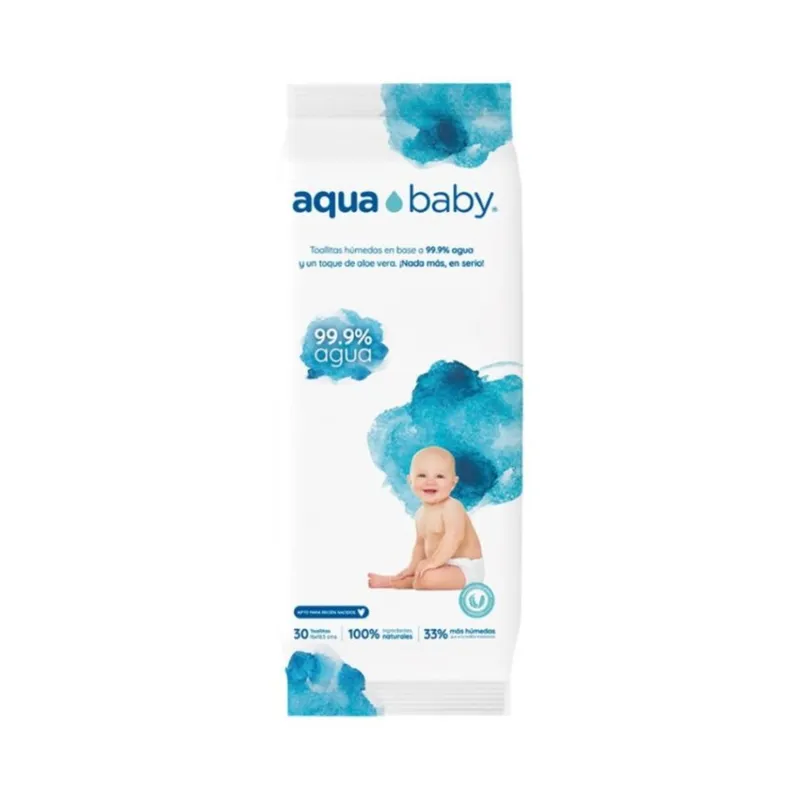 AQUA BABY - Toallitas Húmedas Aqua Baby 30 Un