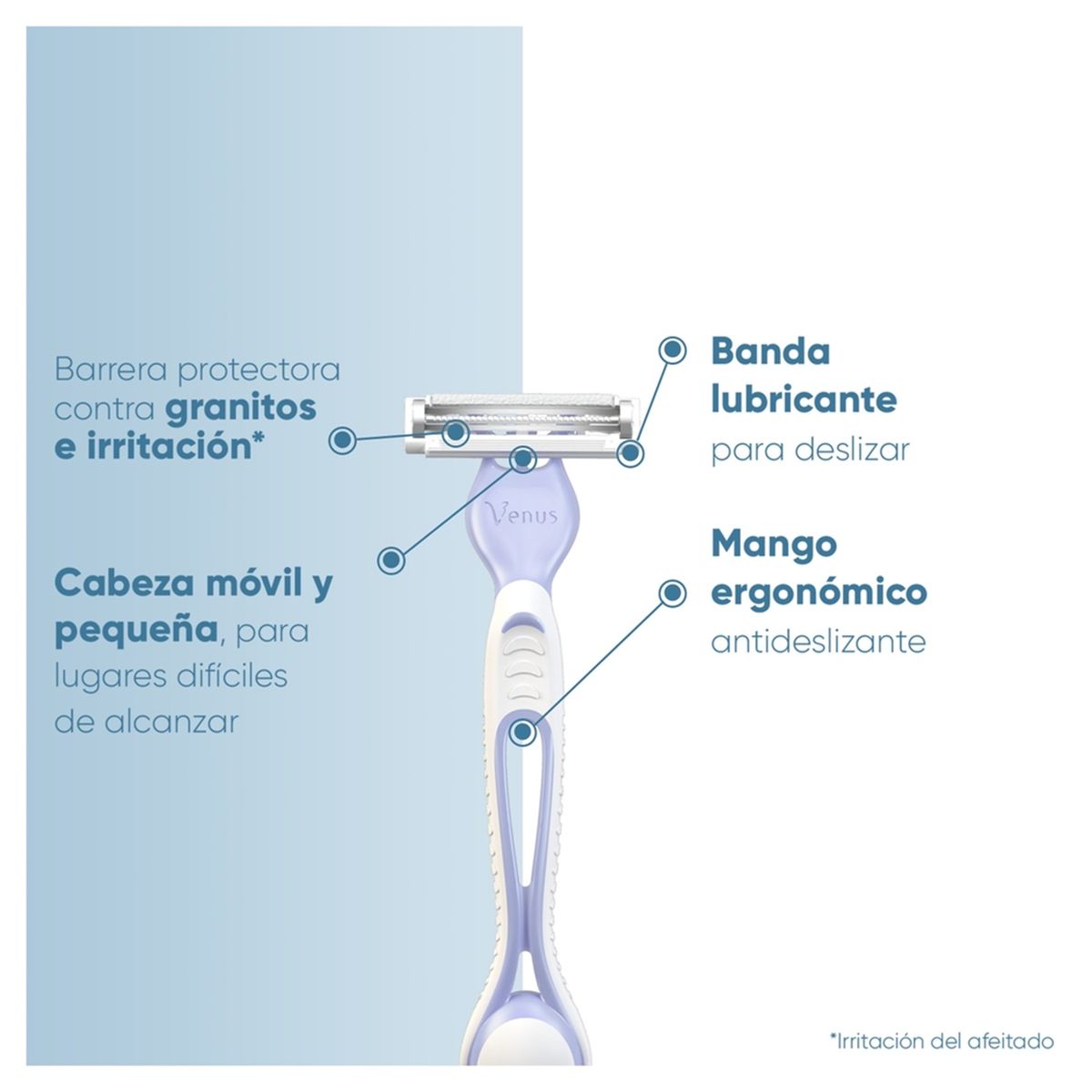 VENUS - MAQUINA DESECHABLE INTIMA VENUS 3 UND