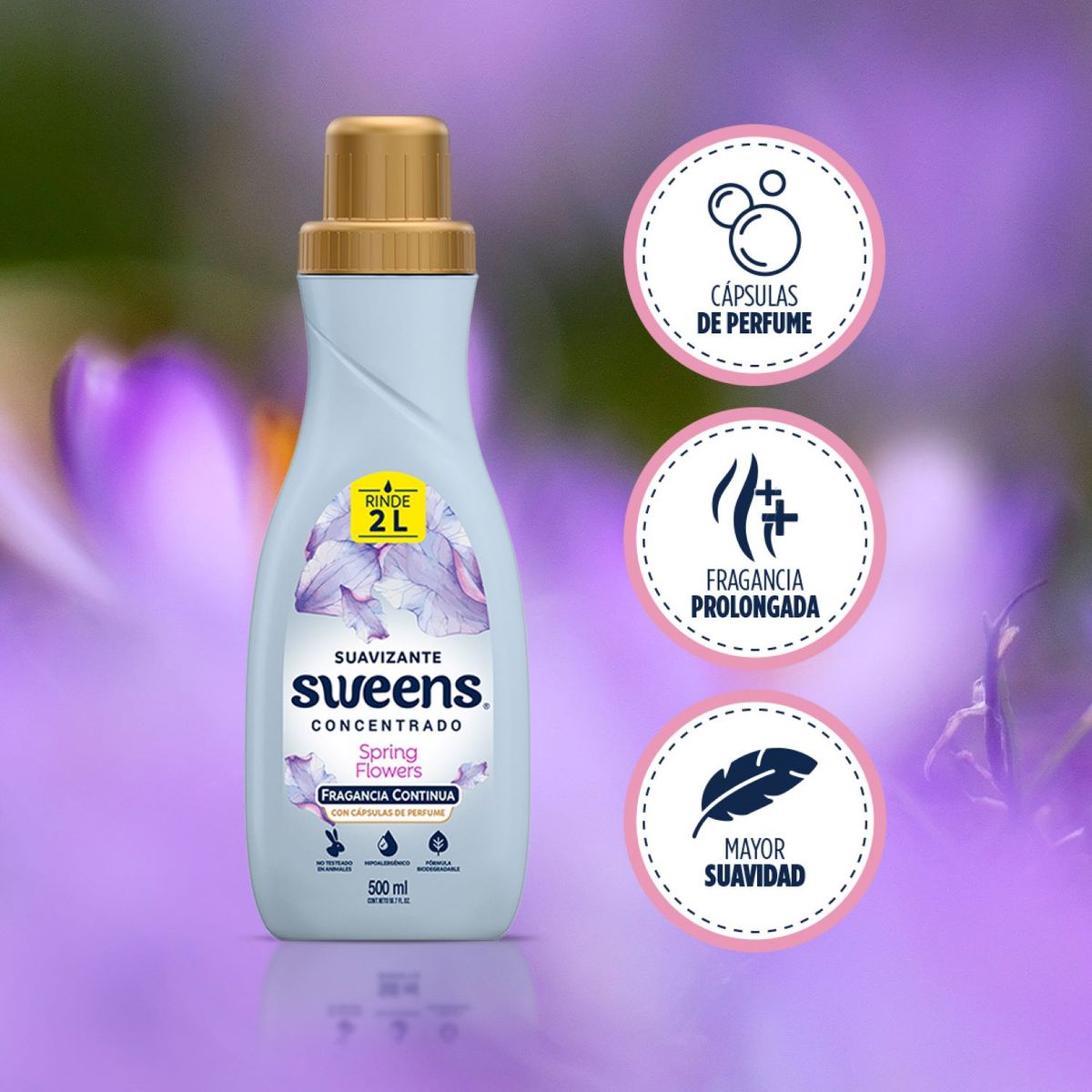 SWEENS - Suavizante para la Ropa Spring Flowers Sweens 500 ml