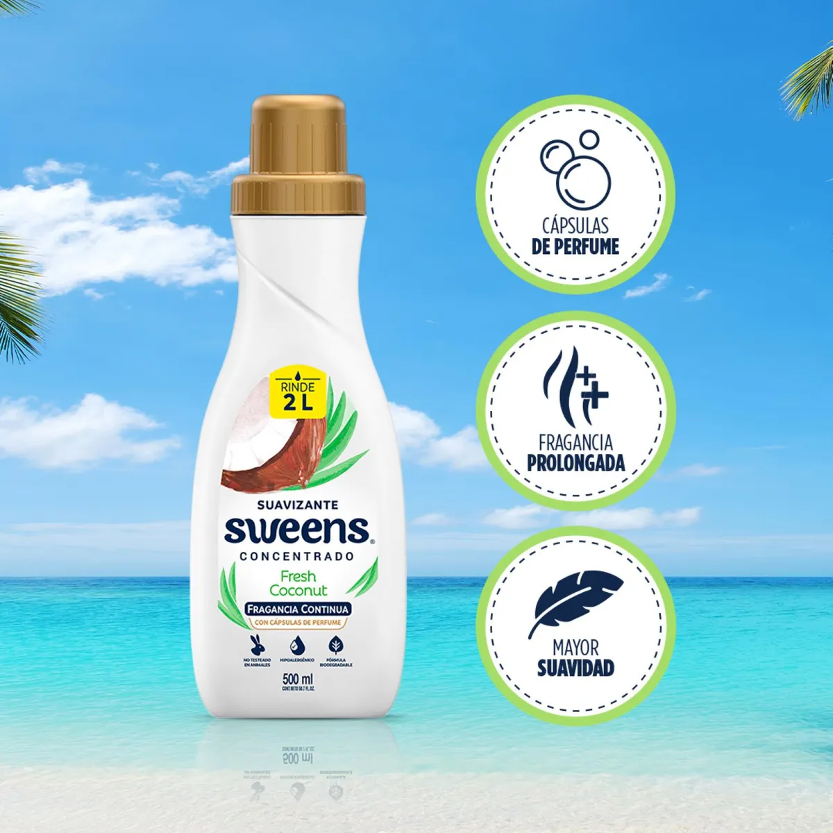 SWEENS - Suavizante para la Ropa Aroma Fresh Coconut Sweens 500 ml