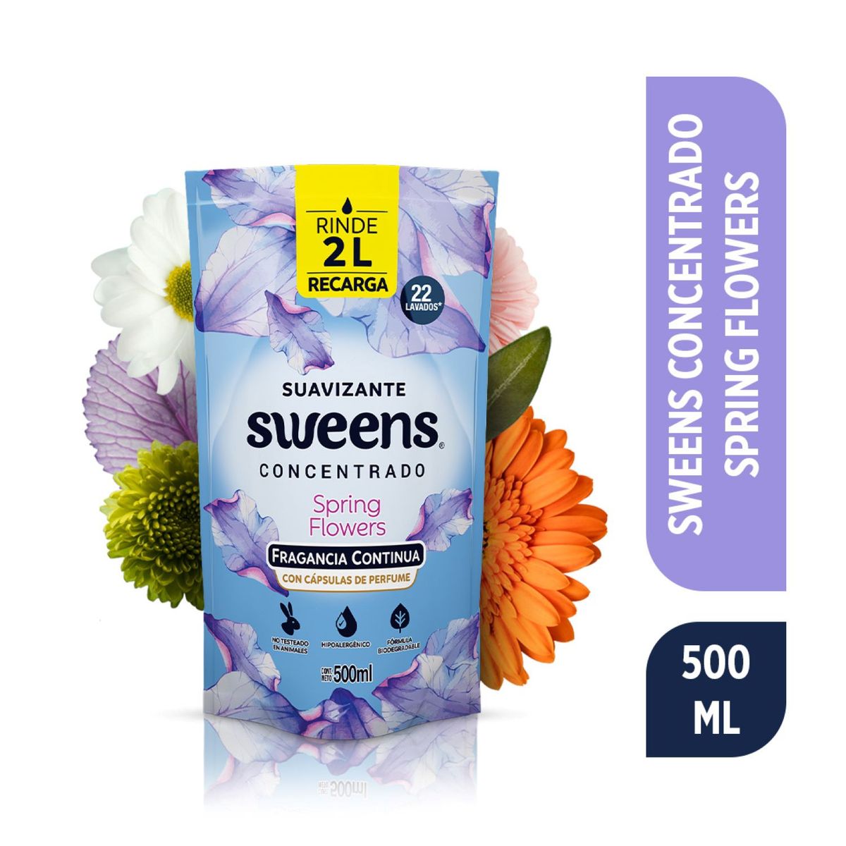 SWEENS - Suavizante para la Ropa Spring Flowers Doypack Sweens 500 ml