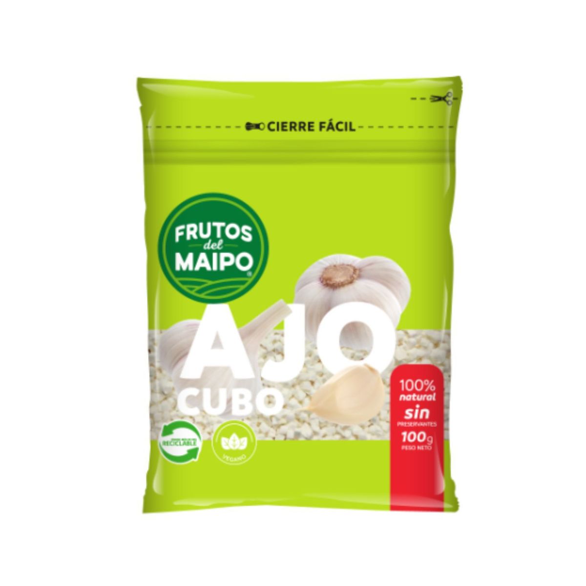 FRUTOS DEL MAIPO - Ajo en Cubos Congelados Frutos Del Maipo 100 g