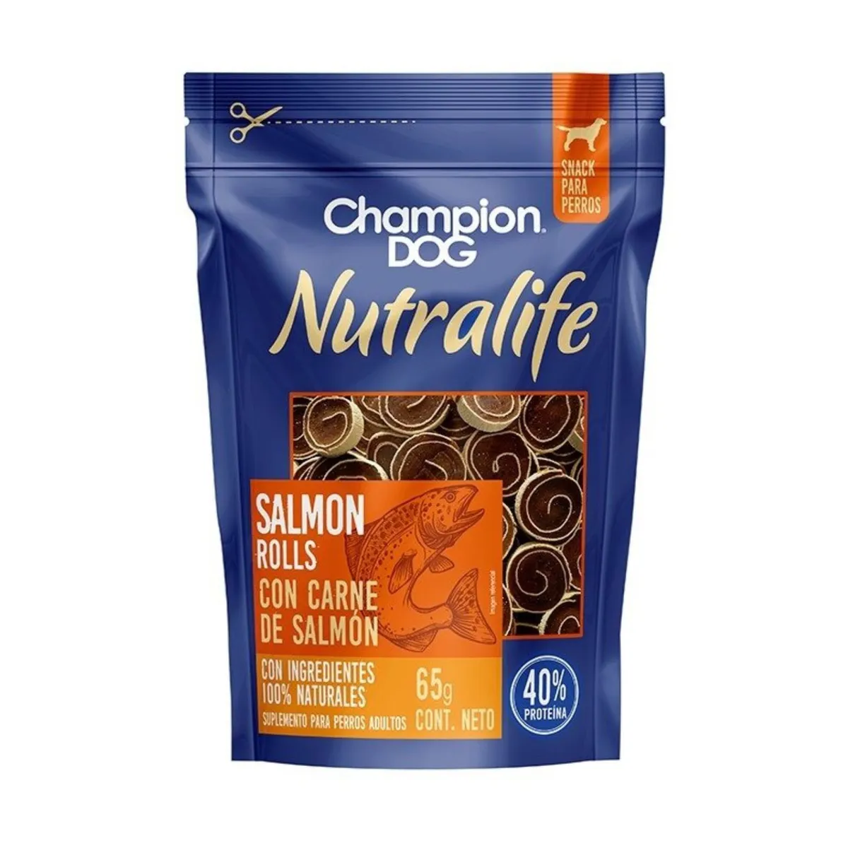 CHAMPION DOG - Snack Nutralife Salmón Champion Dog 65 g