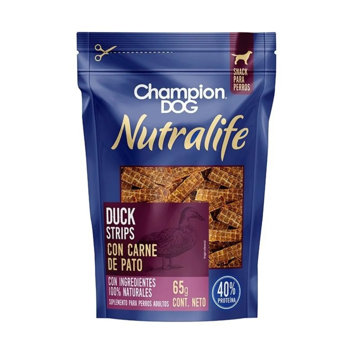 CHAMPION DOG - Snack Nutralife Pato Champion Dog 65 g