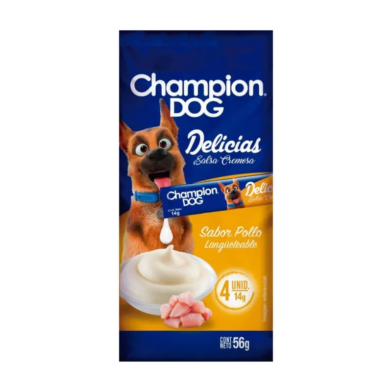 CHAMPION DOG - Delicias para Perro sabor Pollo Champion Dog 56 g