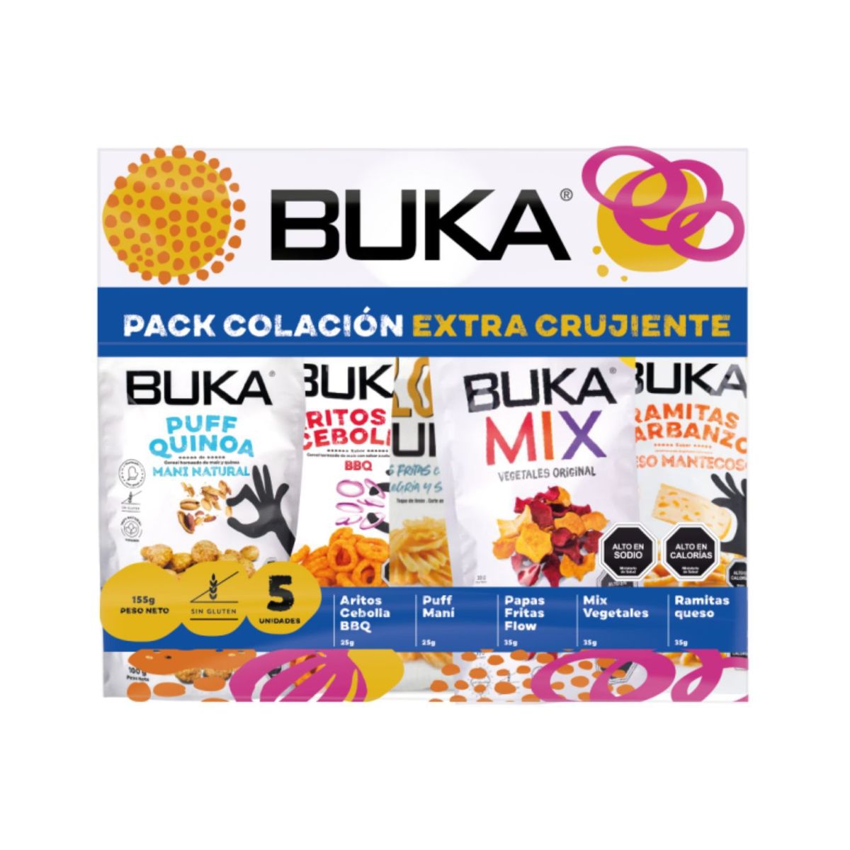 BUKA - Pack de Colaciones Buka 5 Un