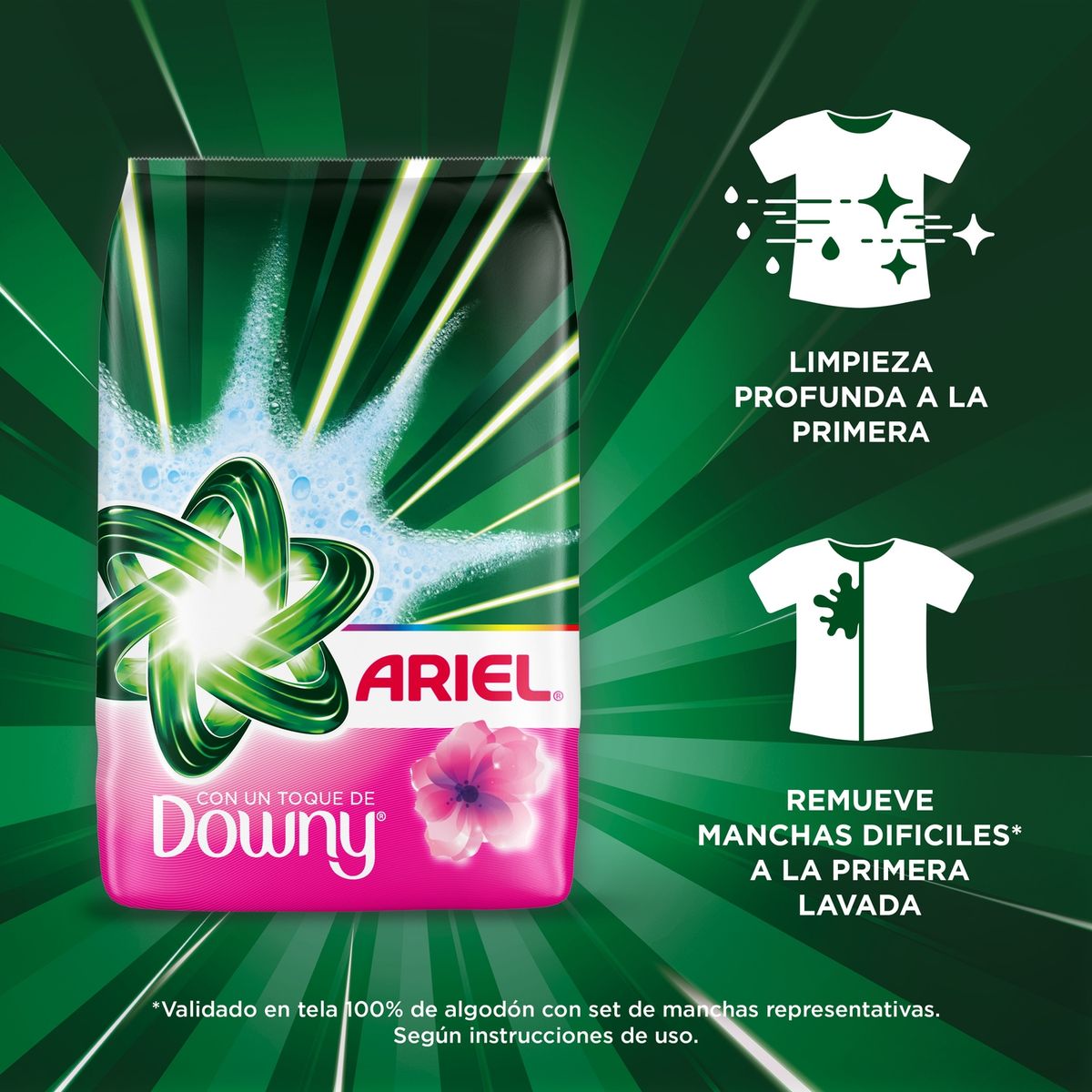 ARIEL - Detergente en Polvo Toque Downy Ariel 700 gr