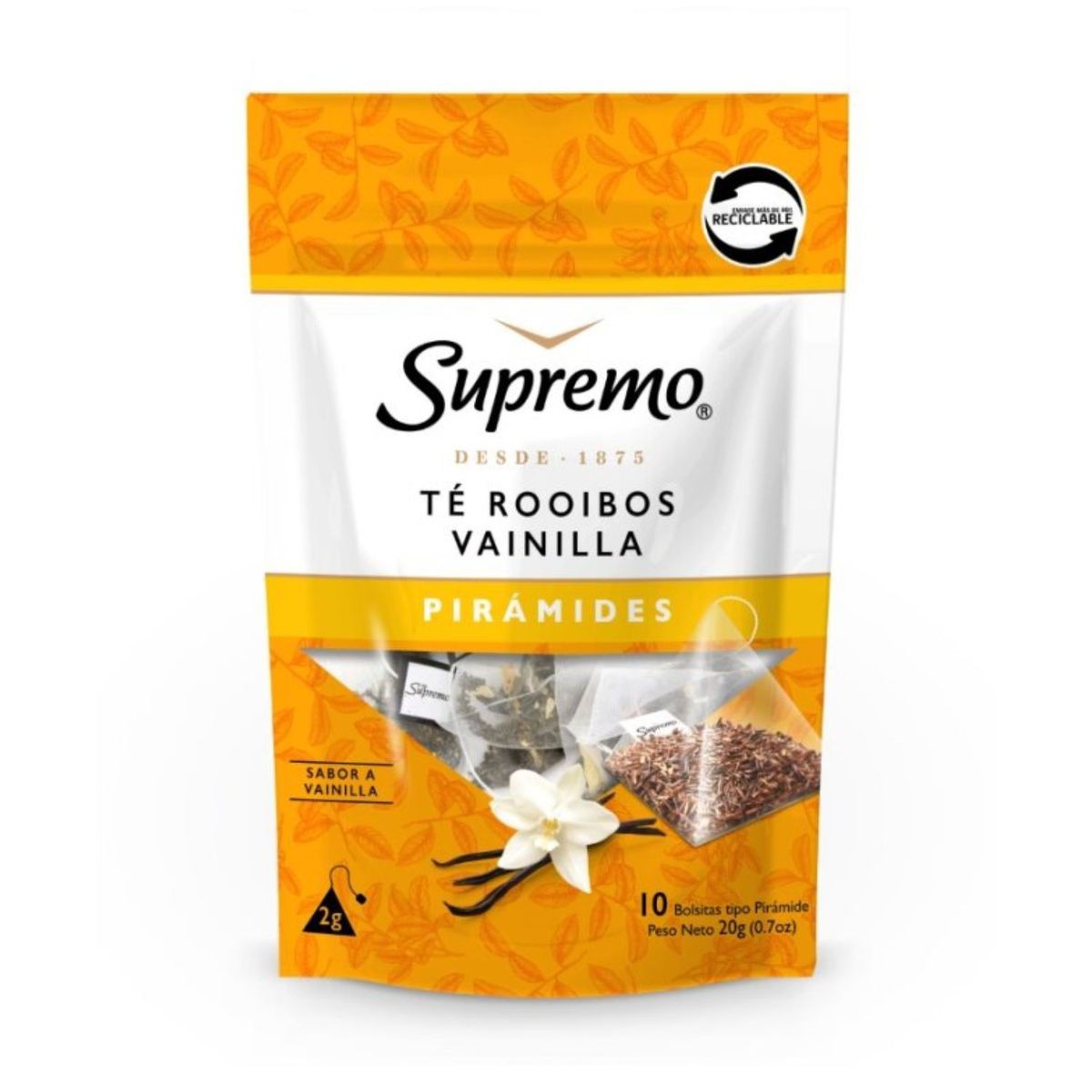 SUPREMO - Té Rooibos Vainilla Pirámides Supremo 10 Un